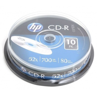 PŁYTY CD-R80 HP 700MB 52X CAKE 10szt., Podkategoria, Kategoria