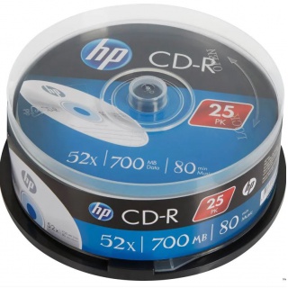 PŁYTY CD-R80 HP 700MB 52X CAKE 25szt., Podkategoria, Kategoria