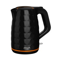 Electric kettle ADLER AD 1277, 1,7L, material, black