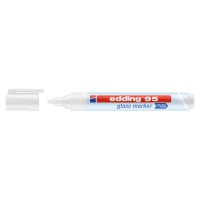 Marker do powierzchni szklanych E-95 EDDING, 1,5-3 mm, biały, Markery, Artykuły do pisania i korygowania