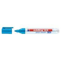 Marker do powierzchni szklanych E-95 EDDING, 1,5-3 mm, błękitny, Markery, Artykuły do pisania i korygowania