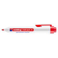 Marker permanentny automatyczny e-11 EDDING, 1,5-3mm, czerwony, Markery, Artykuły do pisania i korygowania