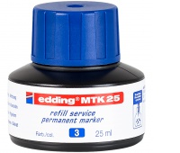 Tusz do uzupełniania markerów permanentnych E-MTK 25 EDDING, niebieski, Markery, Artykuły do pisania i korygowania