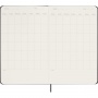 Weekly calendar MOLESKINE no dates, L, hardcover, black