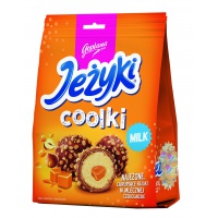 Pralinki JEŻYKI Coolki, milk, 140g, Ciastka, Artykuły spożywcze