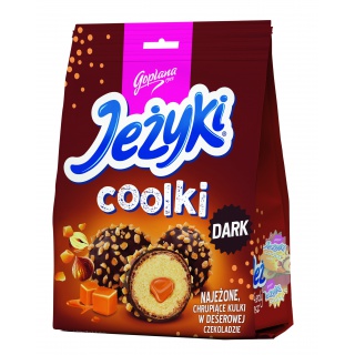 Pralinki JEŻYKI Coolki, dark, 140g, Ciastka, Artykuły spożywcze
