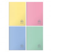 ZESZYT A5 60K.KRATKA ECO PP PASTEL COLOR