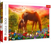 Puzzle 500 - Konie na łące !!, Podkategoria, Kategoria