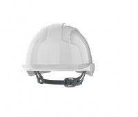 EVOLite® Mid Peak vented White Helmet - Slip Ratchet