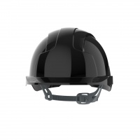 EVOLite® Mid Peak vented Black Helmet - Slip Ratchet