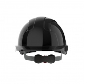 EVOLite® Mid Peak vented Black Helmet - Wheel Ratchet