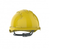 Evo 2® Mid Peak, unvented Yellow Helmet - Slip Ratchet