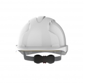 Evo 3® Mid Peak,vented White Helmet - Wheel Ratchet