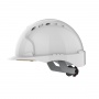 Evo 3® Mid Peak,vented White Helmet - Wheel Ratchet