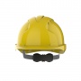 Evo 3® Mid Peak,vented Yellow Helmet - Wheel Ratchet
