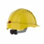 Evo 3® Mid Peak,vented Yellow Helmet - Wheel Ratchet