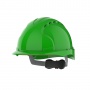 Evo 3® Mid Peak,vented Green Helmet - Wheel Ratchet
