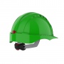 Evo 3® Mid Peak,vented Green Helmet - Wheel Ratchet