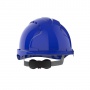 Evo 3® Mid Peak,vented Blue Helmet - Wheel Ratchet