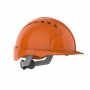 Evo 3® Mid Peak,vented Orange Helmet - Wheel Ratchet