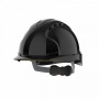 Evo 3® Mid Peak,vented Black Helmet - Wheel Ratchet