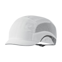 Lekka czapka ochronna HardCap Aerolite®, 2,5cm daszek, biała, Kaski ochronne, Ochrona indywidualna