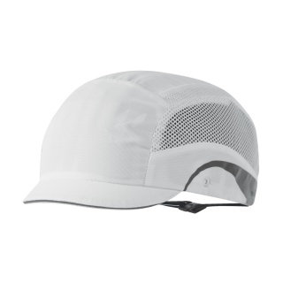 Lekka czapka ochronna HardCap Aerolite®, 2,5cm daszek, biała, Kaski ochronne, Ochrona indywidualna