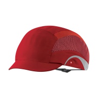 Lekka czapka ochronna HardCap Aerolite®, 2,5cm daszek, czerwona, Kaski ochronne, Ochrona indywidualna