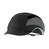 Lekka czapka ochronna HardCap Aerolite®, 2,5cm daszek, czarna, Kaski ochronne, Ochrona indywidualna
