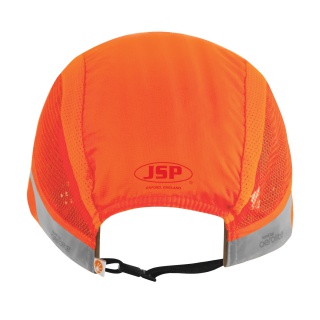 Lekka czapka ochronna HardCap Aerolite®, 2,5cm daszek, pomarańczowa o wysokiej widoczności, Kaski ochronne, Ochrona indywidualna