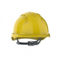 Evo 2® Mid Peak, vented Yellow Helmet - Slip Ratchet