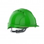 Evo 2® Mid Peak, vented Green Helmet - Slip Ratchet