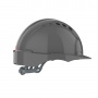 Evo 2® Mid Peak, vented Grey Helmet - Slip Ratchet