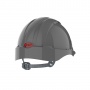 Evo 2® Mid Peak, vented Grey Helmet - Slip Ratchet