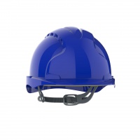 Evo 2® Mid Peak, vented Blue Helmet - Slip Ratchet