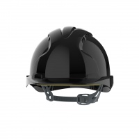 Evo 2® Mid Peak, vented Black Helmet - Slip Ratchet