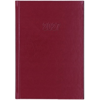 KALENDARZ INFO A5 CZERWONY 2027, Dzienne, Kalendarze