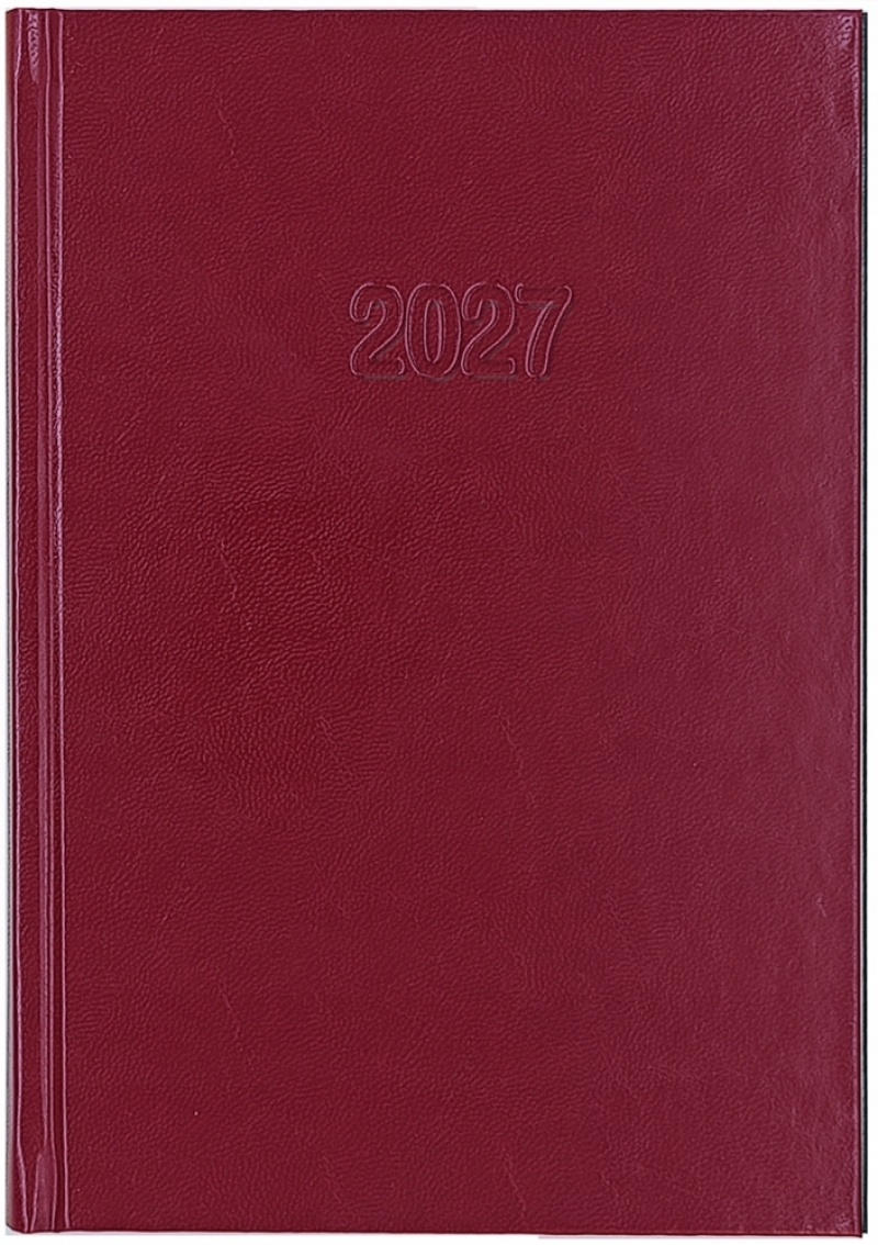KALENDARZ INFO A5 CZERWONY 2027, Dzienne, Kalendarze
