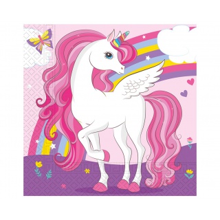 Serwetki papierowe Unicorn Rainbow Colors, rozm. 3, Podkategoria, Kategoria