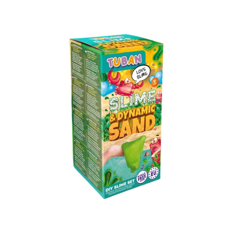 ZESTAW &ndash; DIY TUBAN SLIME & DYNAMIC SAND  , Gluty, gniotki, Zabawki