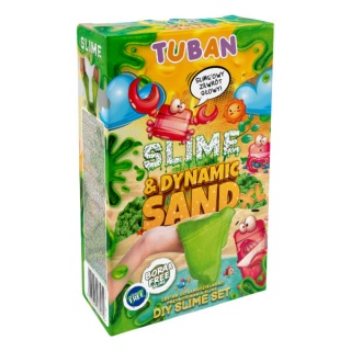 ZESTAW &ndash; DIY TUBAN SLIME & DYNAMIC SAND XL, Gluty, gniotki, Zabawki
