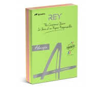 PAPIER A4 80G REY ADAGIO *RYADA080X905 R200, FLUO ASSORTED COLORS, 4X125 SHEETS, Copier paper, Paper and labels