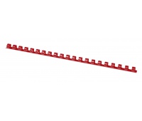 Grzbiety do bindowania OFFICE PRODUCTS, A4, 10mm (65 kartek), 100 szt., czerwone, Akcesoria do laminacji i bindowania, Prezentacja
