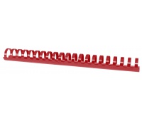 Grzbiety do bindowania OFFICE PRODUCTS, A4, 28,5mm (270 kartek), 50 szt., czerwone, Akcesoria do laminacji i bindowania, Prezentacja