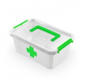 Drug Container ORPLAST, antibacterial, 4.5 l, transparent