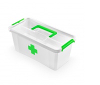 Drug Container ORPLAST, antibacterial, 8l, transparent