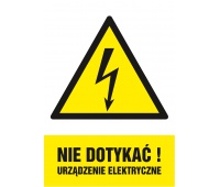Znak TDC, Nie dotykać! Urządzenie elektryczne, Oznakowanie firm, Ochrona indywidualna