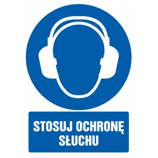 Znak TDC, Stosuj ochronę słuchu, Oznakowanie firm, Ochrona indywidualna