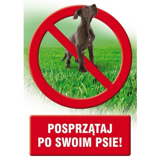 Znak TDC, Posprzątaj po swoim psie, Oznakowanie firm, Ochrona indywidualna