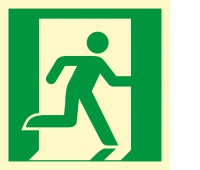 Sign - Emergency exit (right hand)